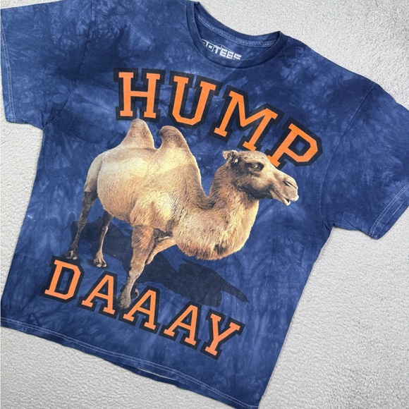 The mountain HumpDay camel animal humor T-shirt - Picture 1 of 4